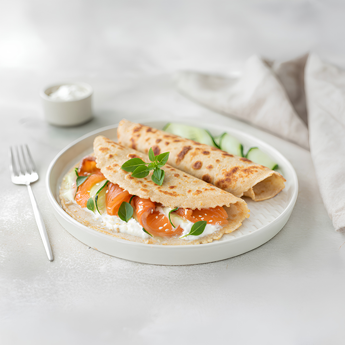 Smoked Salmon Pancakes