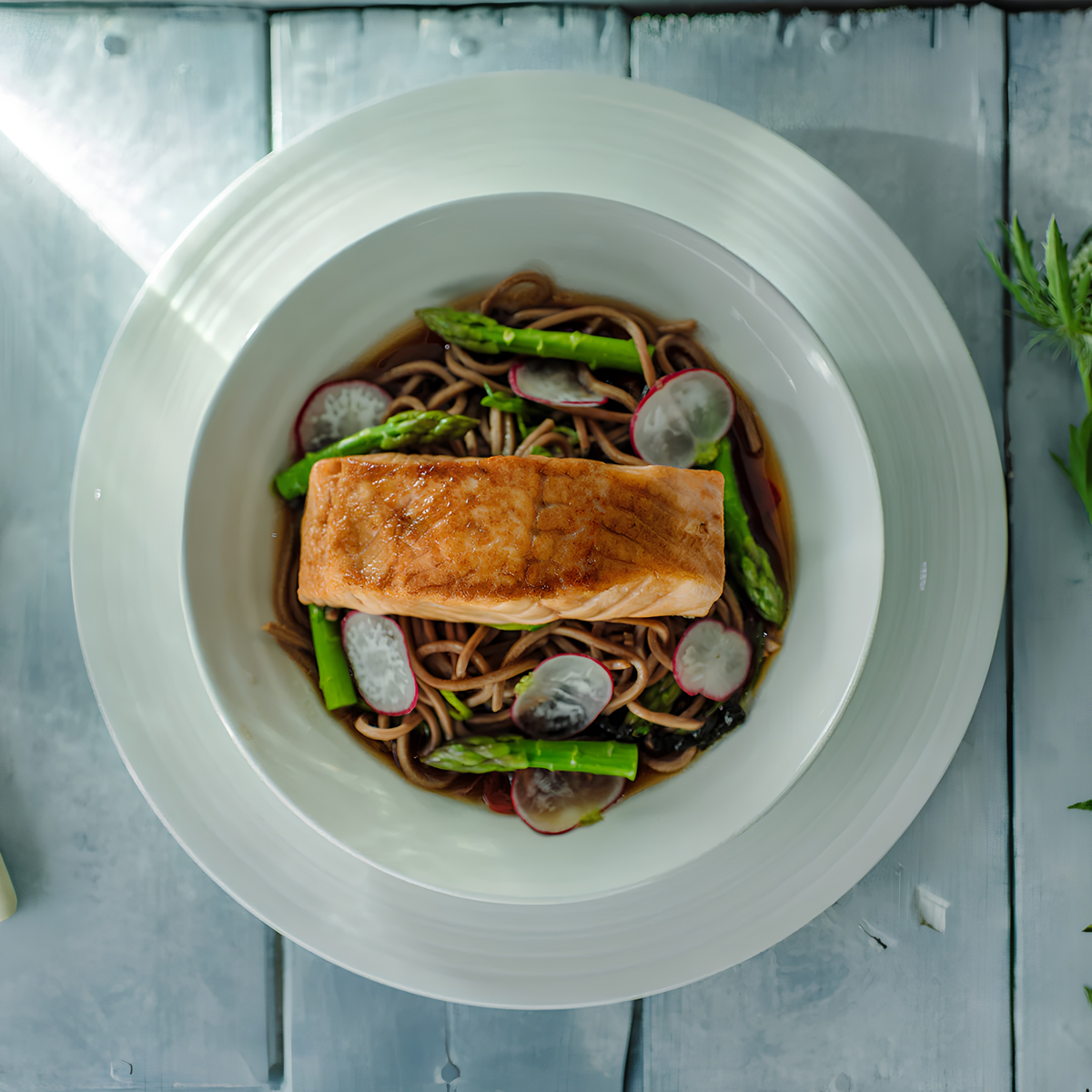 Teriyaki Salmon with Soba Noodles